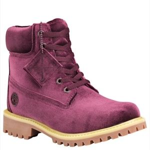 NWT!! LIMITED EDITION OFF-WHITE X Timberland VIGIL ABLOH VELVET BOOTS